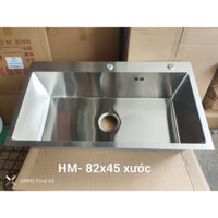 [Chậu 1 hố Đúc] Chậu rửa chén bát inox SUS304 1 hộc lớn KT 8245 dày 2Ly