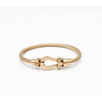 Châu Âu Mỹ Bán Chạy Móng Ngựa Hình Hồng Vàng Vòng Tay Nam Châm Khóa Dây Thép Không Gỉ Thép Titan Vòng Tay Nam Nữ Co