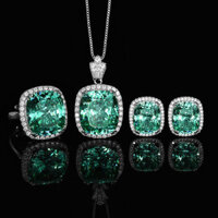 Châu Âu Mỹ ins Phong Cách Mới Đáy Đồng Mạ Vàng Mô Phỏng Tổ Chim Cắt Para Xanh Phù Hợp Với Nữ 14 * 16-10 * 10