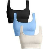 Châu Âu Mỹ Liền Mạch Hình Chữ U Quần Lót Thể Thao Nữ Gợi Cảm Chạy Bộ Thể Dục Áo Vest