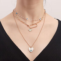 Châu Âu Mỹ Trang Sức Thời Trang Độc Đáo Mắt Quỷ Nhiều Lớp Vòng Cổ Nữ Hợp Thời Trang Hip-Hop Mắt Vòng Cổ Vòng Cổ Vòng Cổ