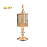 Châu Âu Pha Lê Thủy Tinh Bảo Quản Có Nắp Hoa Hồng Kẹo Lọ Mạ Vàng Lưu Trữ Trang Trí Đồ Trang Trí Nghệ Thuật Trang Trí Nhà Cửa