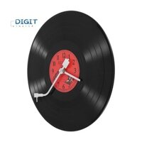 Châu Âu Retro Hoài Cổ Siêu Thanh Đồng Hồ Vinyl Ghi Cá Tính Đồng Hồ Treo Tường Cafe Thanh Trang Trí Đồng Hồ Treo Tường