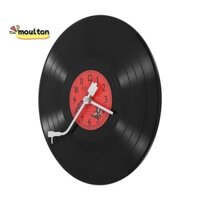Châu Âu Retro Hoài Cổ Siêu Thanh Đồng Hồ Vinyl Ghi Cá Tính Đồng Hồ Treo Tường Cafe Thanh Trang Trí Đồng Hồ Treo Tường