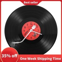 Châu Âu Retro Hoài Cổ Siêu Thanh Đồng Hồ Vinyl Ghi Cá Tính Đồng Hồ Treo Tường Cafe Thanh Trang Trí Đồng Hồ Treo Tường
