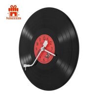 Châu Âu Retro Hoài Cổ Siêu Thanh Đồng Hồ Vinyl Ghi Cá Tính Đồng Hồ Treo Tường Cafe Thanh Trang Trí Đồng Hồ Treo Tường