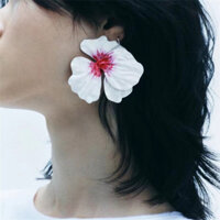 Châu Âu Và Mỹ Mới Nhiều Màu Dầu Nhỏ Giọt Xịt Sơn Bông Tai Hoa Lớn Thời Trang Dignified Cảm Giác Thiết Kế Bông Tai Hoa Bông Tai Cho Nữ