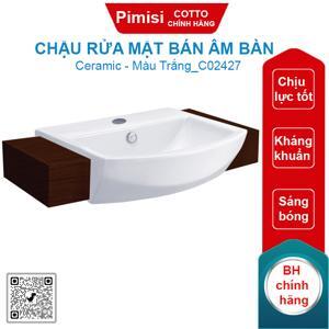 Chậu bán âm bàn Cotto C02427