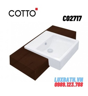 Chậu rửa bán âm bàn Cotto C02717