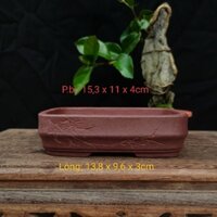 Chậu cât Tím điêu khắc thủ  công mộc mạc: quặng thô nguyên bản