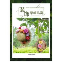 Chậu cây composite treo tường giả nón cói