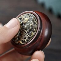 Chậu Cây Gỗ Tử Đinh Hương Mảnh Đồng Xoay Đồ Chơi Giảm Căng Thẳng Thu Hút Tài Lộc