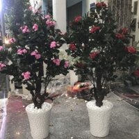 Chậu cây hồng trà giả KN01