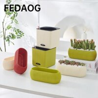 Chậu cây mọng nước FEDAOG, Chậu hoa trong suốt tự thấm, Nhựa trang trí cây cảnh nhỏ Trang trí bàn tại nhà