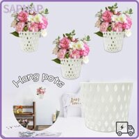 Chậu cây treo SAPNAP, Trang trí sân vườn treo tường Chậu trồng cây treo trong nhà, Nhựa đa chức năng bền bỉ Treo giỏ hoa Sân vườn Supplie
