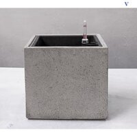 Chậu Cây Tự Dưỡng Xi Măng Đá Mài Hình Vuông