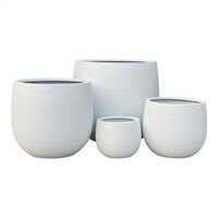 Chậu Cây Xi măng Polycement Ceylon - Trắng