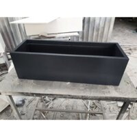 Chậu Composite 70x25x25 Màu ĐEN không chân sơn 4 lớp cao cấp LAM KINH