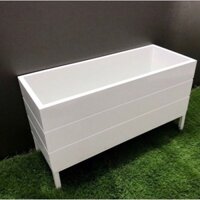 Chậu composite trồng rau, trồng cây, làm bể cá ban công, sân thượng kt 60x30x30
