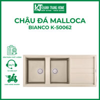 Chậu đá MALLOCA BIANCO K-50062 màu kem phủ nano chống khuẩn - Khánh Trang Home
