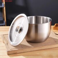 Chậu đánh trứng AEROFLASH, Bát đánh trứng dung tích lớn chống rỉ sét, Dụng cụ nhà bếp Thép không gỉ có nắp lên men lưu vực Salad