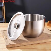 Chậu đánh trứng RADIANTSYNC, Dung tích lớn có nắp đậy Bát đánh trứng, Hộp đựng thực phẩm Hộp đựng thức ăn bằng thép không gỉ chống gỉ Salad