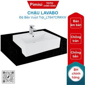 Chậu đặt bán âm bàn Toto LT647CR#XW