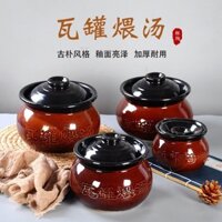 Chậu đất nung, chậu đất nung dân gian Giang Tây, bình nấu canh, bình trà, bình muối, dấm nước tương, bình dầu, bình gốm, bình sành, QIMU