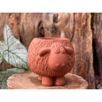 Chậu đất nung trồng cây, decor ( Con cừu lớn )