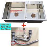 [CHẬU ĐÚC] Chậu Rửa Chén inox SUS 304 N7 8245 NA.GRAND và bộ xả chậu thoát nước