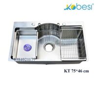 Chậu đúc Kobesi 7546 Inox 304 ( KT 75*46cm)