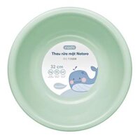 Châu giặt quần áo, Thau rửa mặt, Thau nhưa cao cấp Notoro - Chính hãng inochi tiêu chuẩn nhật bản - Thau 32cm,Xanh Trà