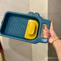 Chậu giặt tự chứa hình cá sấu nhỏ, chậu giặt tích hợp, chậu rửa đồ lót cho trẻ em, chậu đặc biệt dễ thương cho bé gái