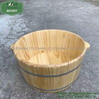 Chậu gỗ ngâm chân . ngâm mông