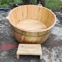 Chậu gỗ ngâm mông size lớn