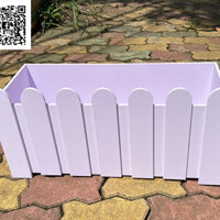 Chậu gỗ nhựa ngoài trời composite có rào 70x30x30