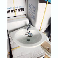 Chậu góc Thái Bình rẻ kích thước :36*36mm đầy đủ phụ kiện vòi, xi phông, dây cấp