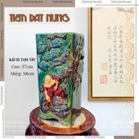 Chậu Gốm La Hán màu Ngọc Bonsai Cỡ Lớn Trồng Cây Cảnh, chậu gốm Bát Tràng  | Tiệm Đất Nung