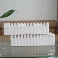 Chậu hàng rào trồng cây thông minh nhựa trắng size 29 cm & size 43 cm - Size 43 cm