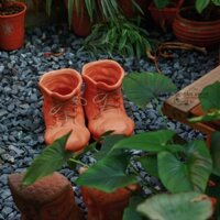 Chậu Hình Chiếc Giày - Chậu  Đất Nung Trồng Cây Size 15cm
