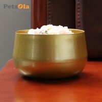 Chậu hoa bằng đồng thau, Hộp đựng nước tròn trong nhà, Chậu có