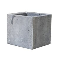 CHẬU HOA ĐÁ ONG XÁM 15x15x15cm TRỒNG CÂY BAN CÔNG