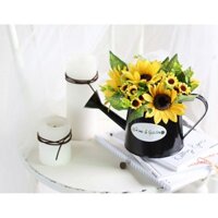 Chậu hoa giả- Chậu bình tưới hoa mặt trời