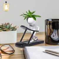 Chậu hoa hình Yoga bằng nhựa, Chậu hoa trang trí sáng tạo ban công JP43