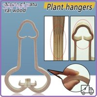Chậu hoa SAPNAP Móc treo cây, Chậu móc treo cây bằng gỗ đa năng, Phụ kiện trồng cây treo nhẹ ngộ nghĩnh