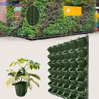 Chậu hoa treo tường cây NOVAVIBE, Chậu trồng tường đứng treo 3 trong 1, Kết hợp nhiều lớp Ba chiều bằng nhựa treo tường Giá đỡ thực vật Đồ dùng làm vườn