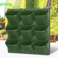 Chậu hoa treo tường cây DÀIQIYING, Chậu trồng tường đứng treo 3 trong 1, Kết hợp nhiều lớp Ba chiều tách nước và đất treo tường Giá đỡ cây ngoài trời