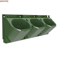 Chậu hoa treo tường cây PATAVINITY, Chậu trồng tường đứng treo 3 trong 1, Tách nước và đất bằng nhựa Kết hợp nhiều lớp Giá đỡ cây treo tường ngoài trời
