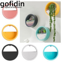 Chậu hoa trong suốt GOFIDIN, Chậu hoa treo tường bằng nhựa không đục lỗ, Chậu trồng cây mọng nước nhiều màu trang trí nội thất