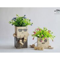 Chậu hoa Vintage Emo ngồi ngộ nghĩnh Số 34 TAN